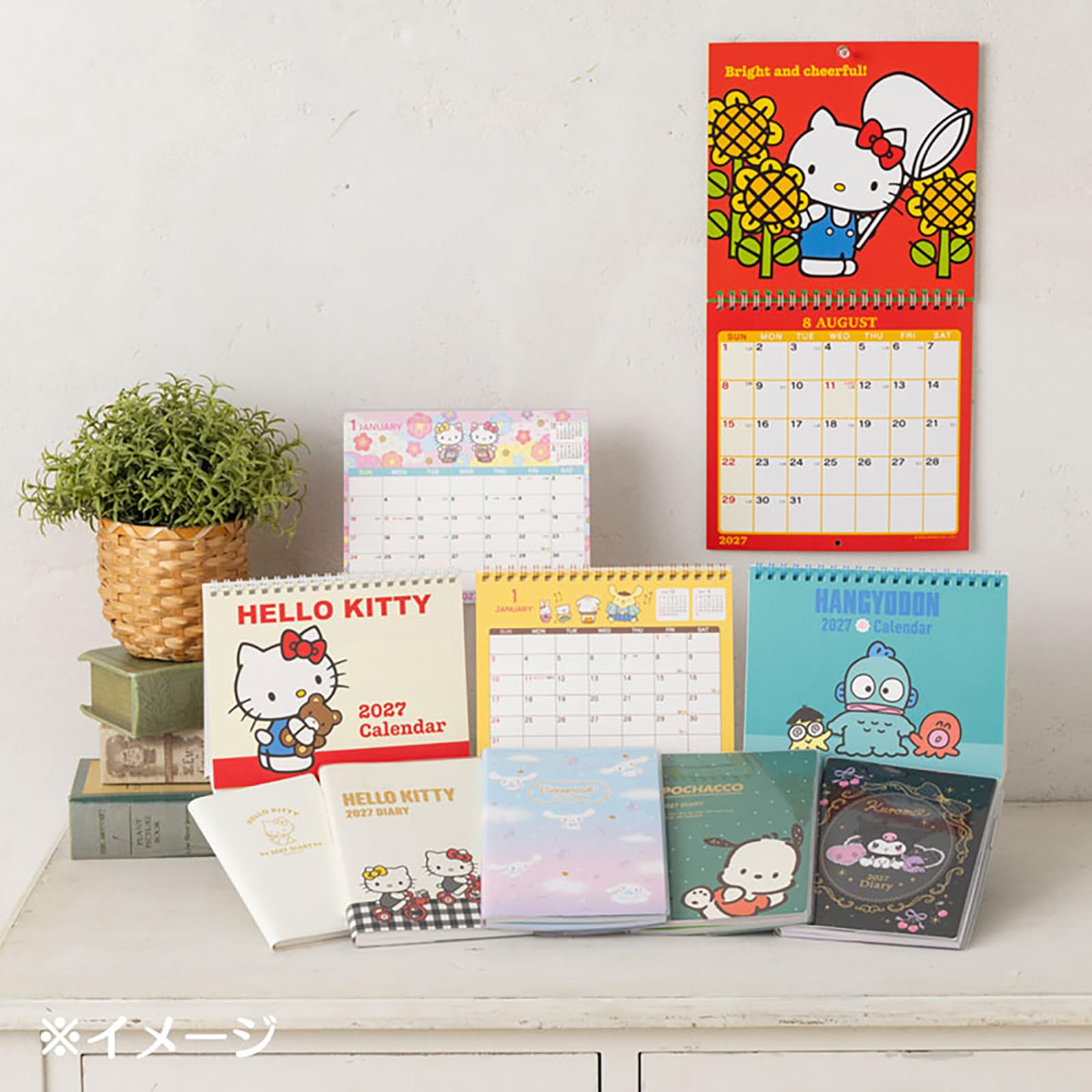 Amazon.co.jp: サンリオ(SANRIO) A6スリムダイアリー 2027年 ハロー